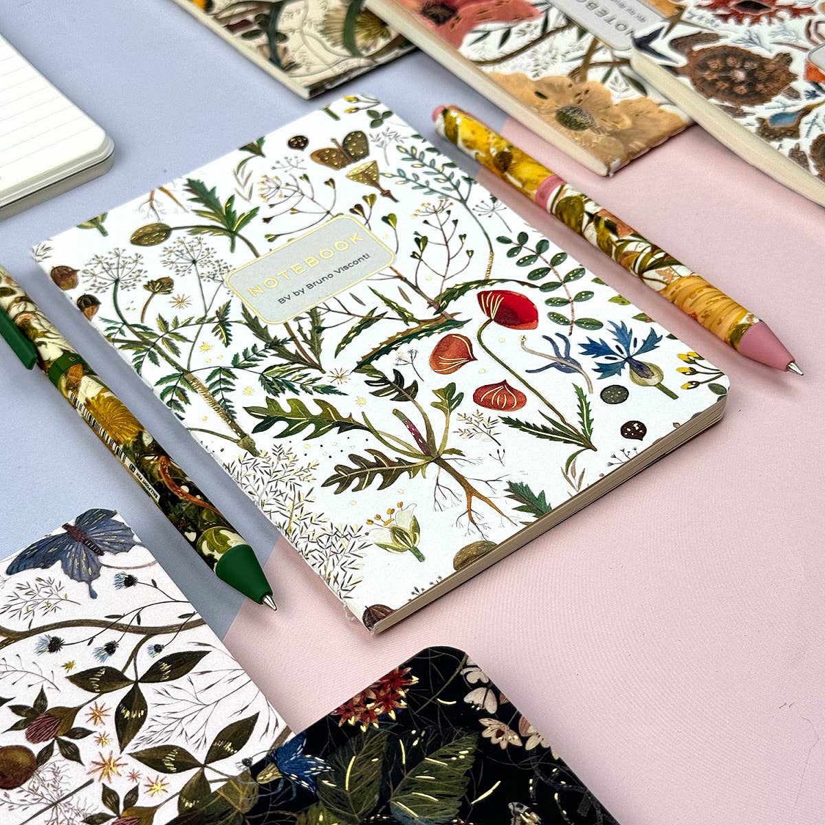 Small Notebook Greens and Flowers