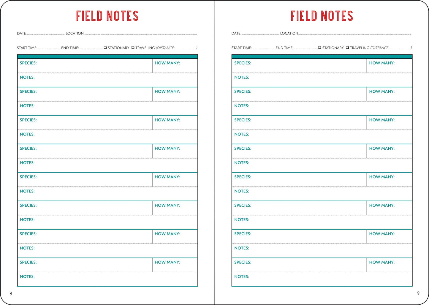 The Birder's Logbook