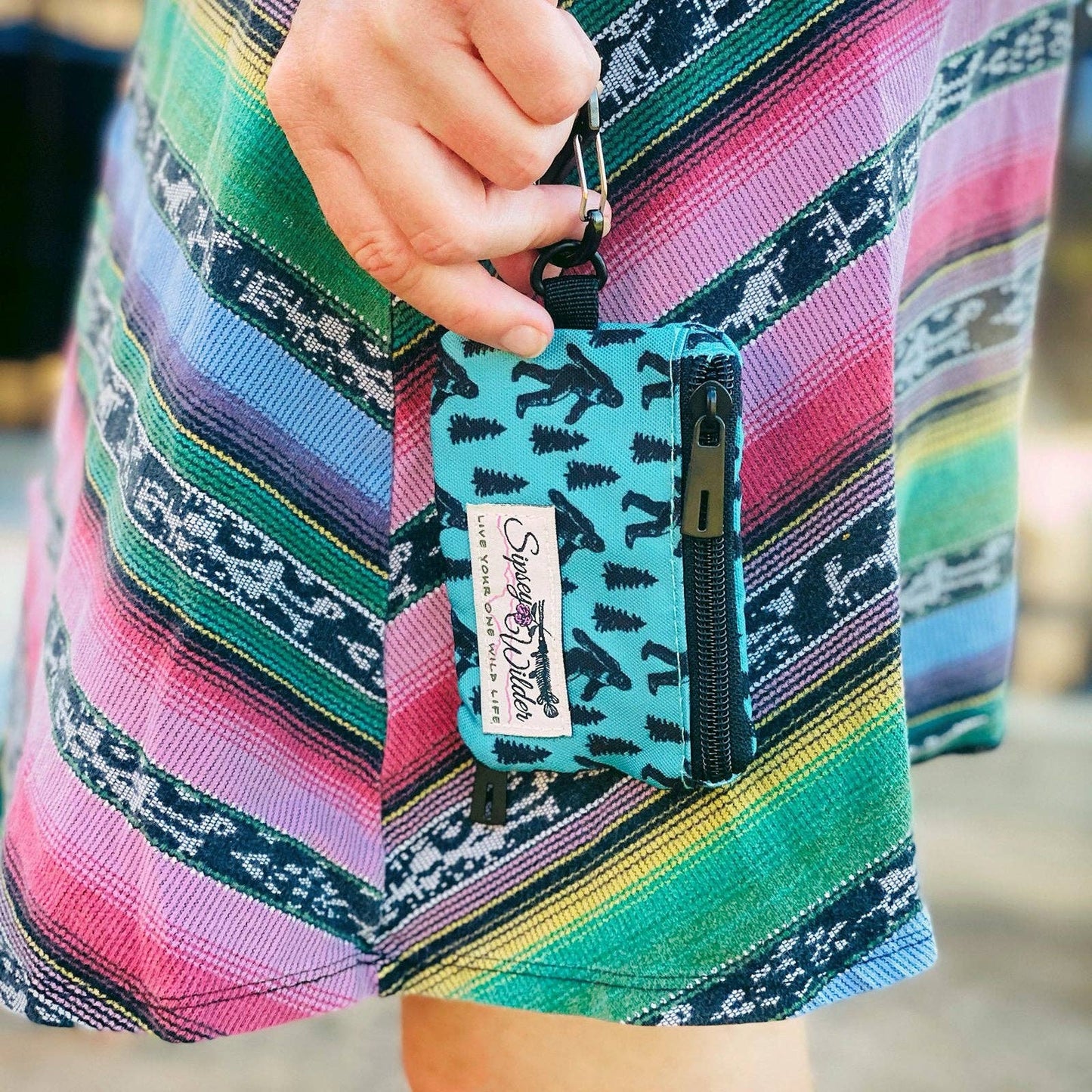 Cow Print Clip Wallet