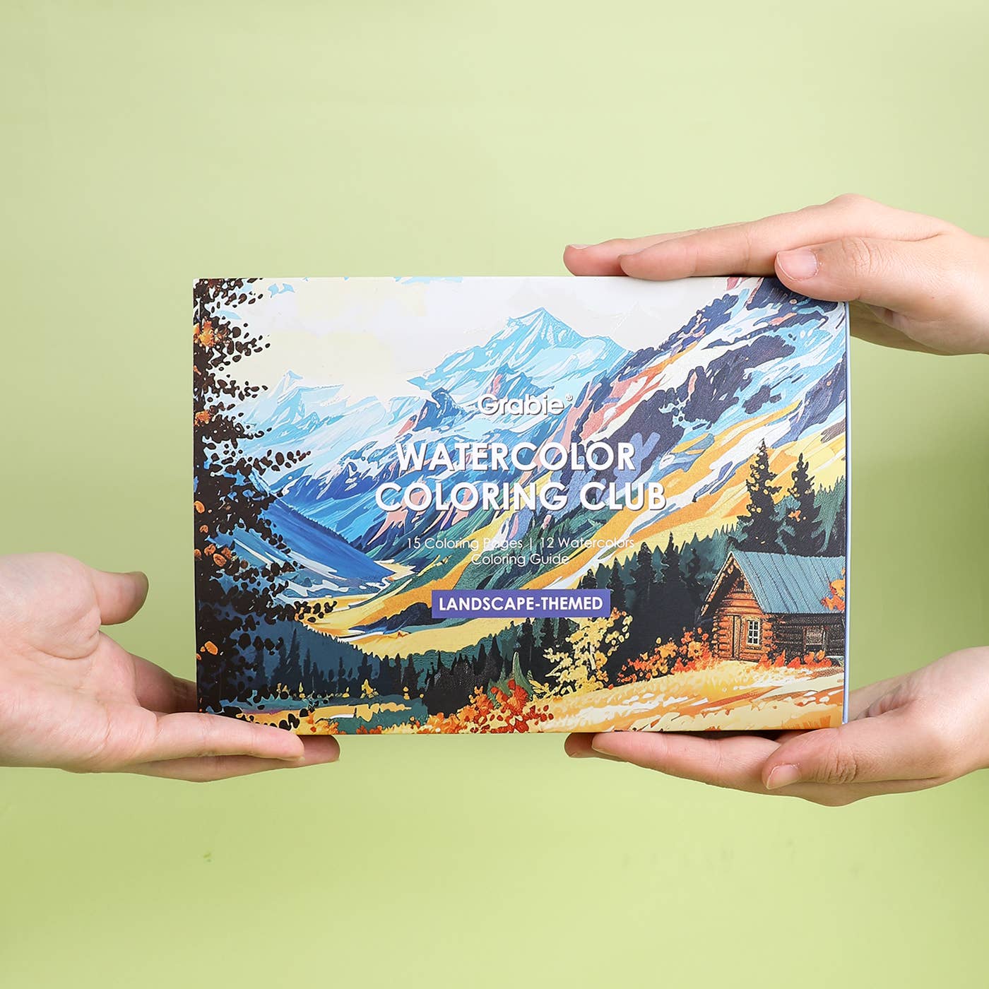 Landscape-Themed Watercolor Coloring Club Box