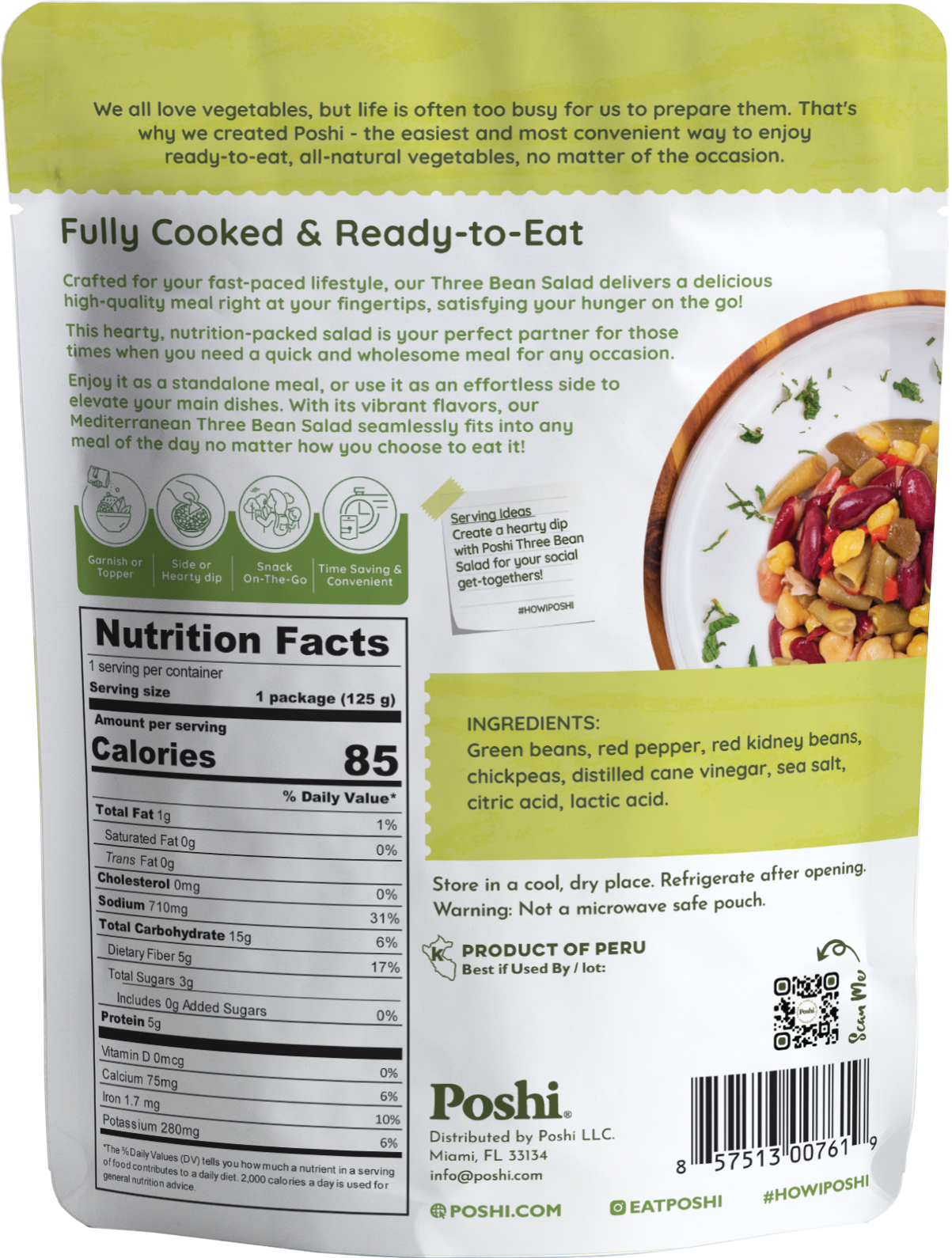 Mediterranean Three Bean Salad