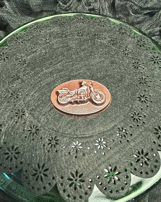 Motorcycle Chocolate Medallion