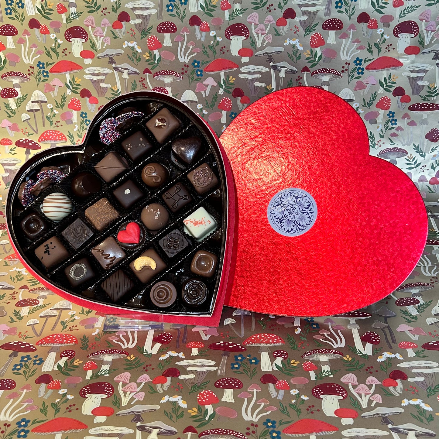 Valentine's Day Red Heart Box