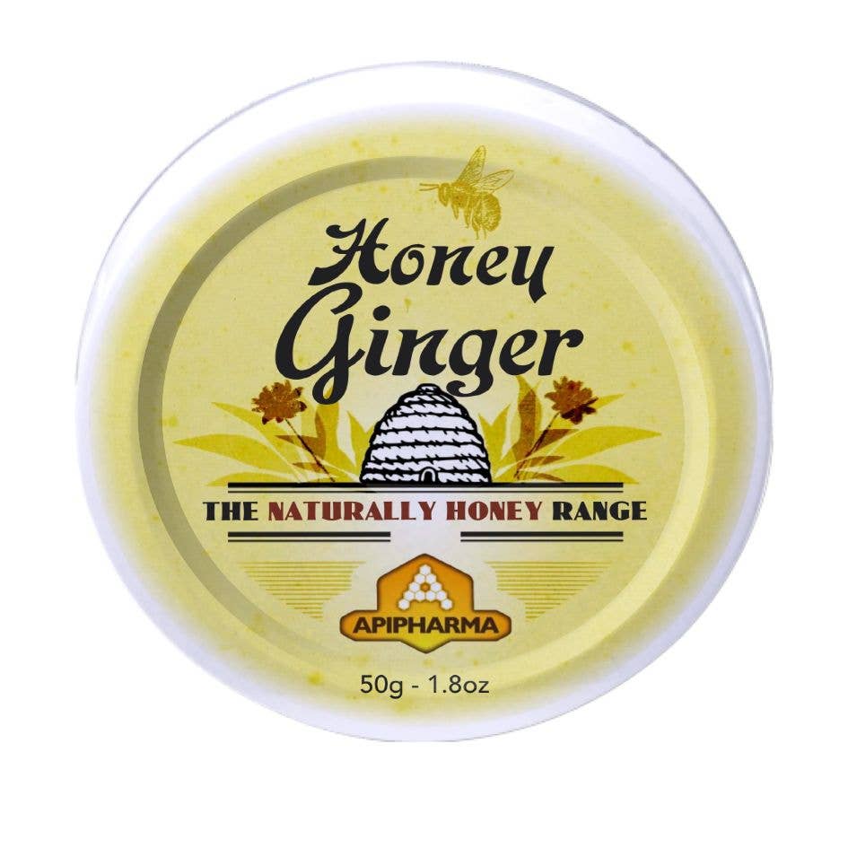 French Hard Candies - Apipharma Honey Ginger - 20% Honey from Auvergne - France