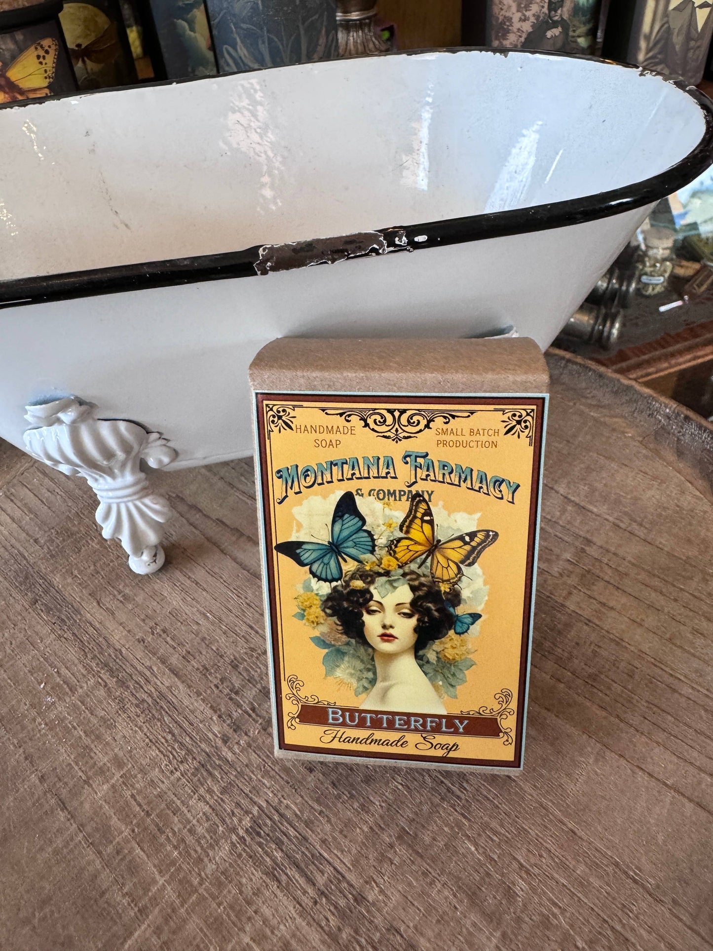 Butterfly Handmade Soap Oat & Honey