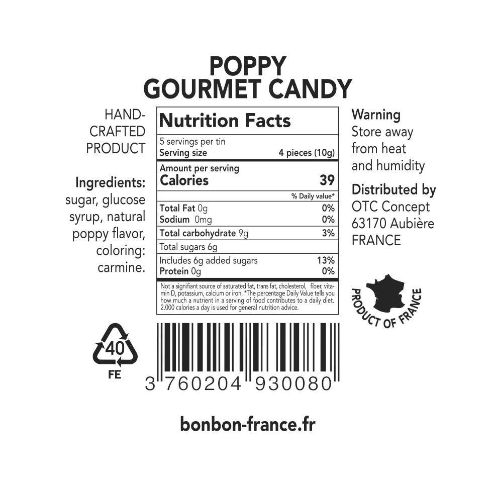 French Hard Candies - Saint-Ange Poppy