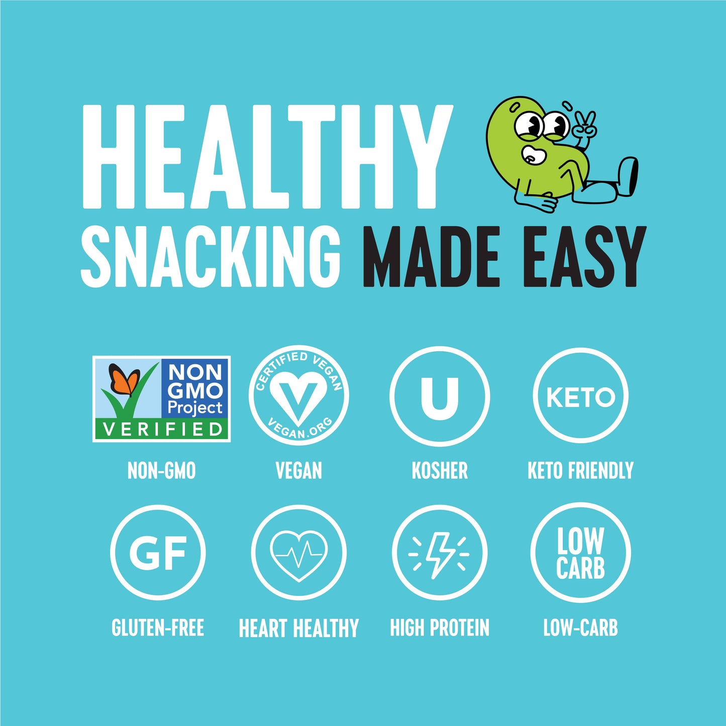 Crunchy Roasted Edamame (Ranch) - Healthy Snacks, Keto (C