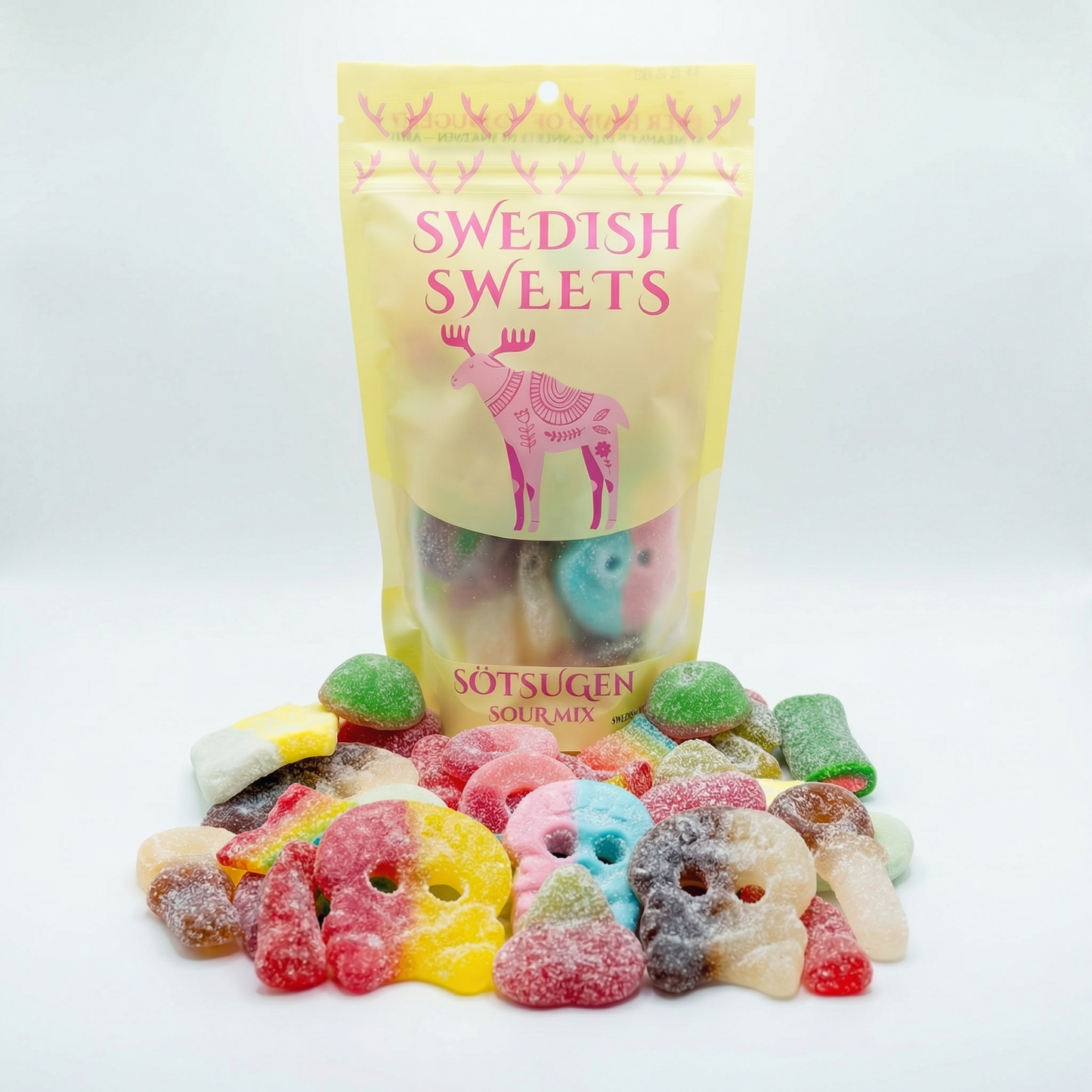 Sour Mix With Bubs Swedish Gummies 1/2lb Bag