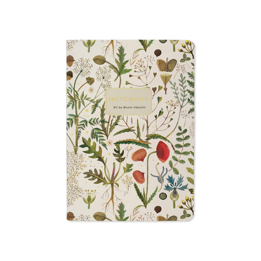 Small Notebook Greens and Flowers