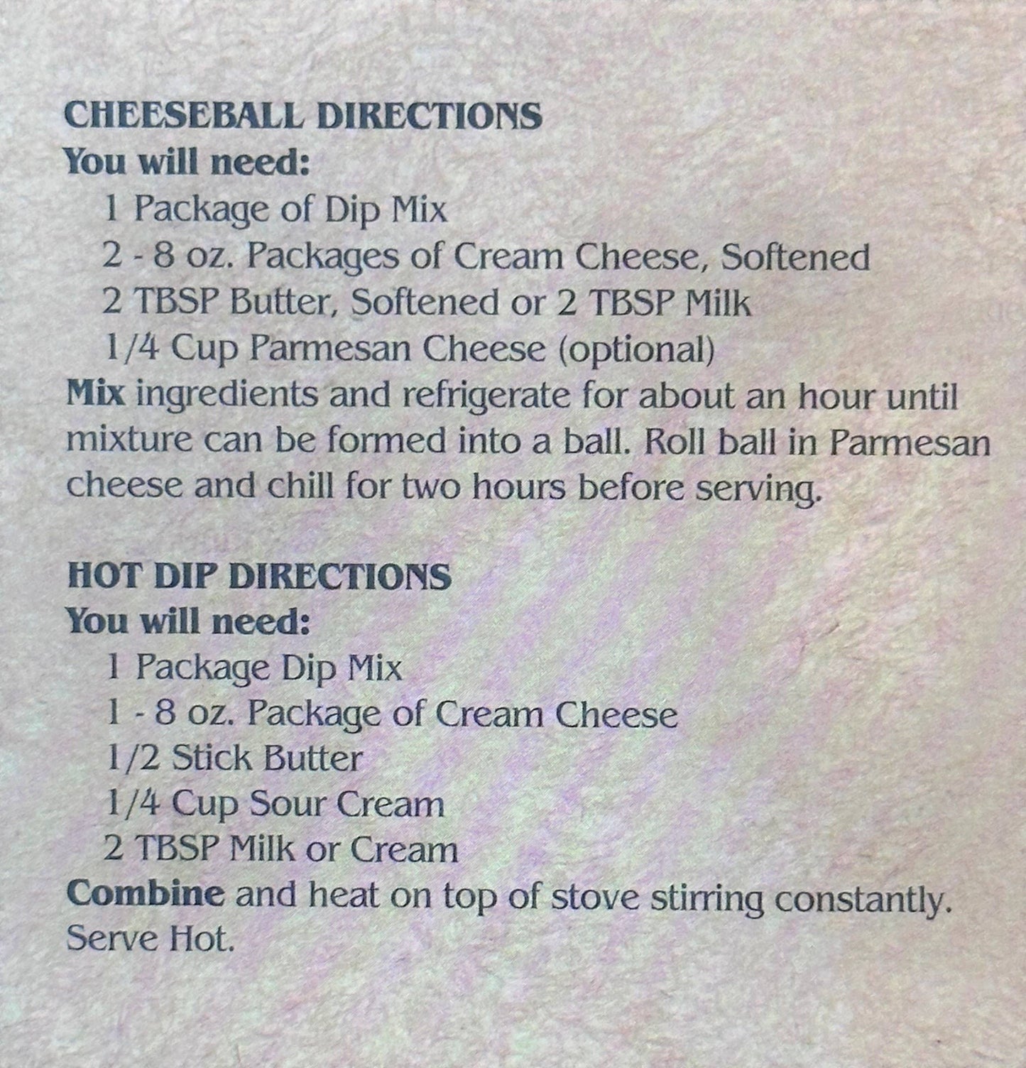 Garlic & Onion Dip Mix