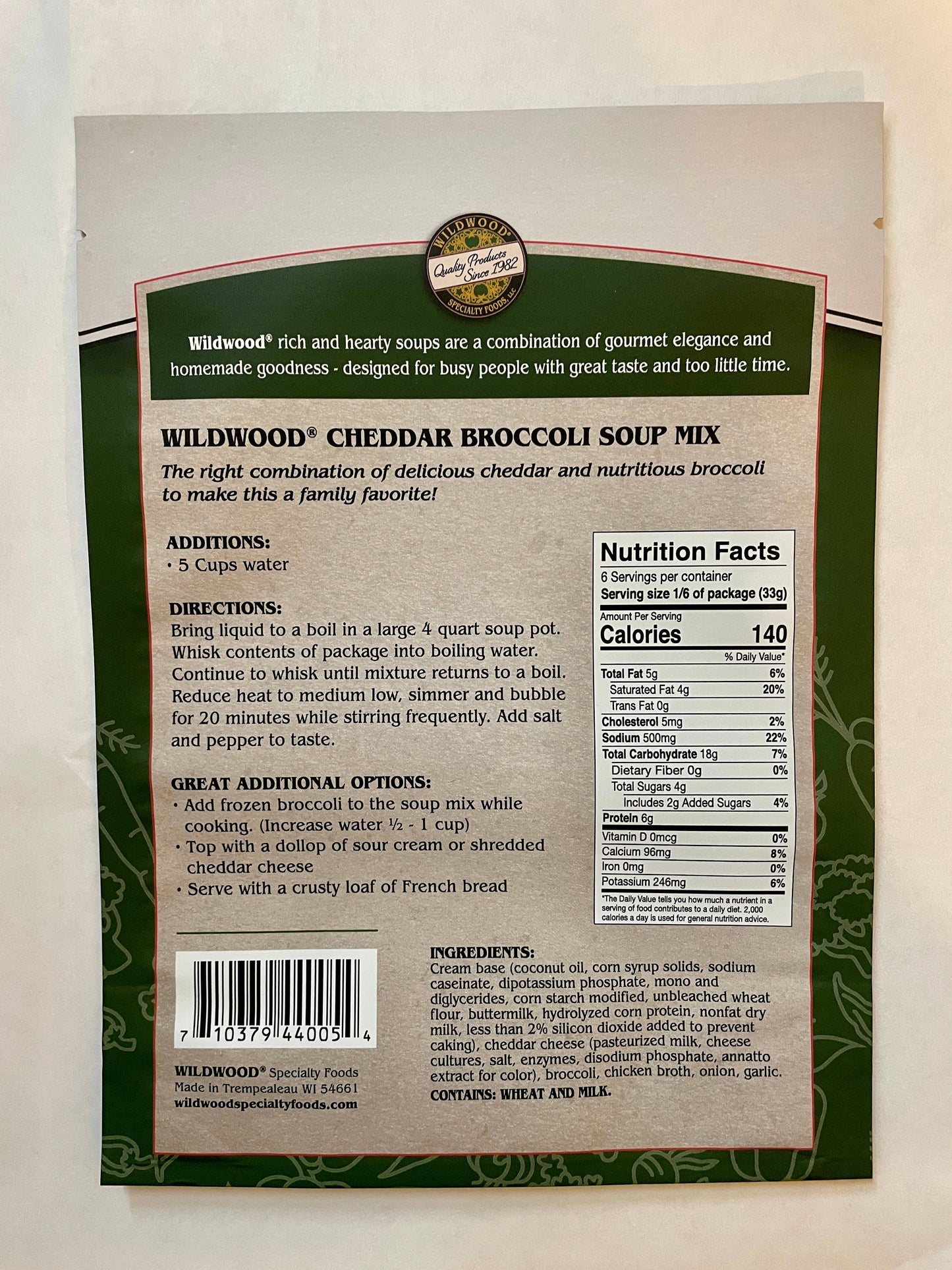 Broccoli Cheddar Soup Mix