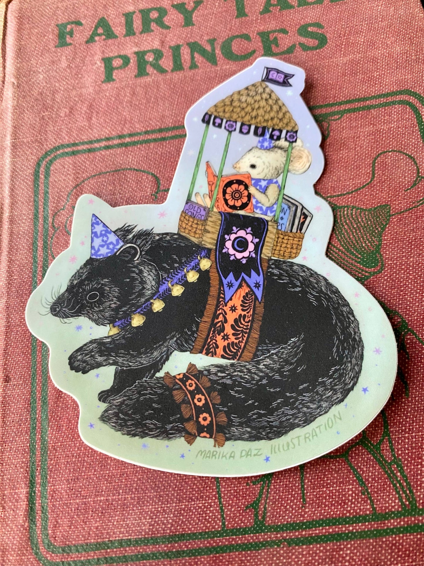 Booksworth and the Binturong Sticker