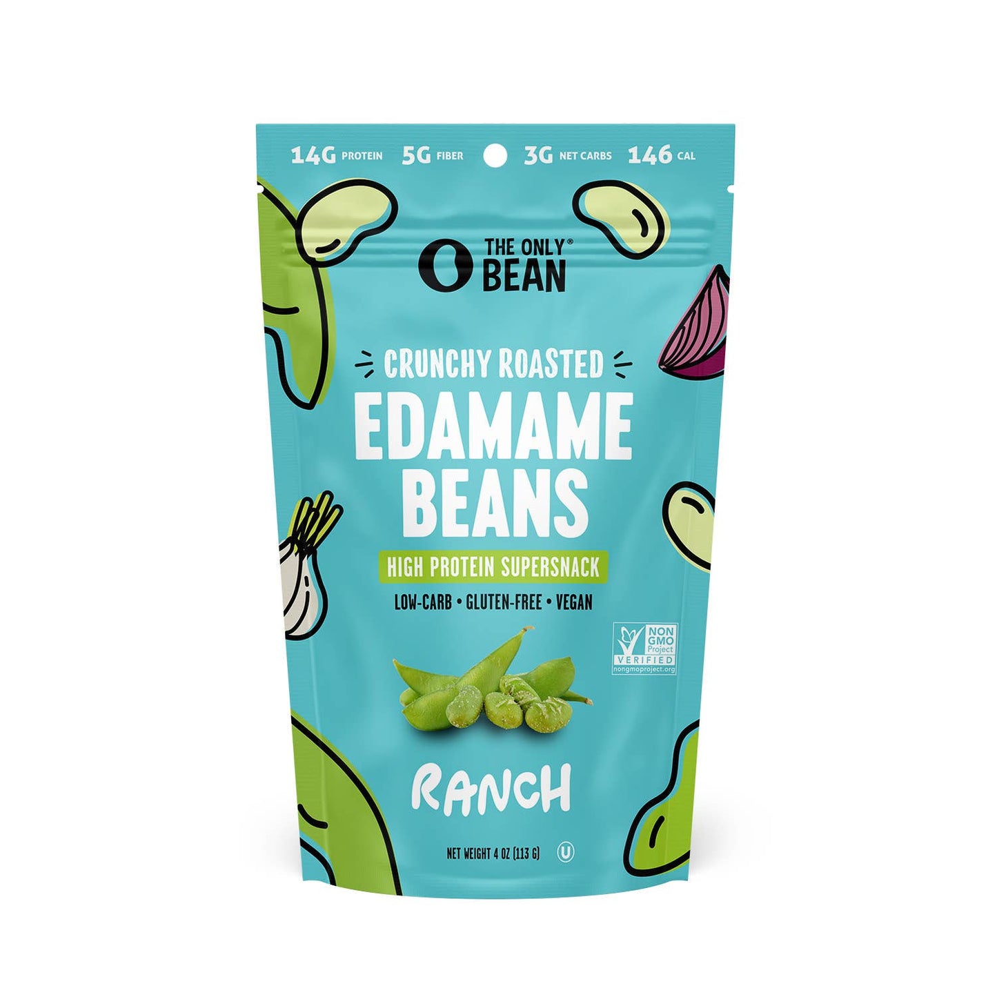 Crunchy Roasted Edamame (Ranch) - Healthy Snacks, Keto (C