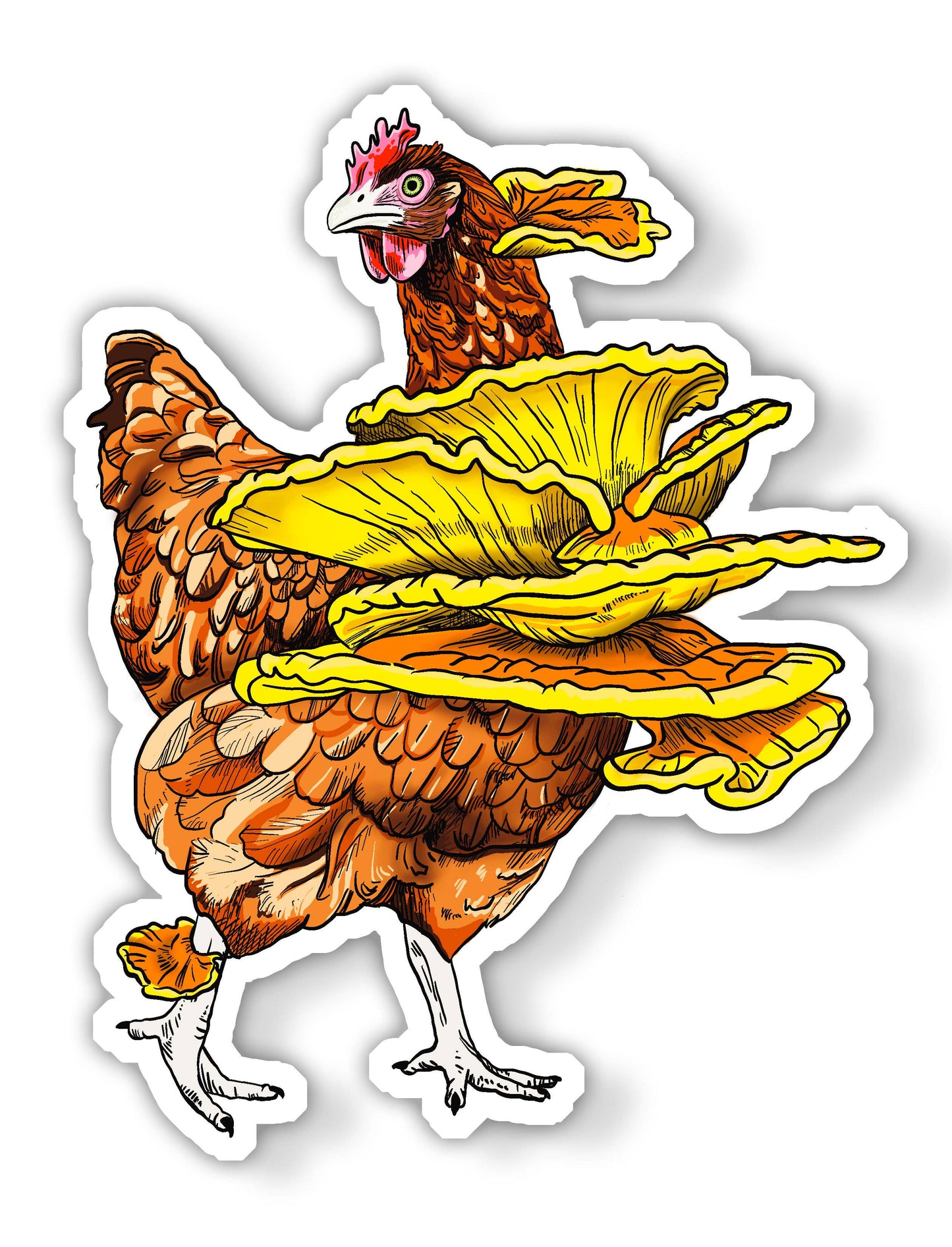 Chicken of the Woods | Funny Mushroom Sticker