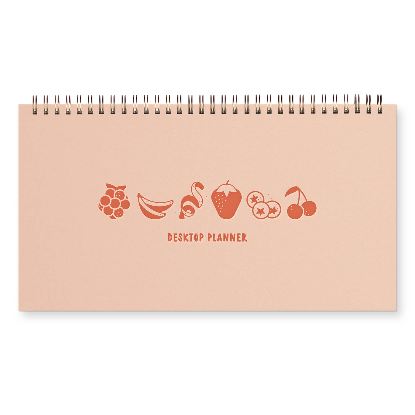 Fruit Grid Undated Weekly Planner in Peach