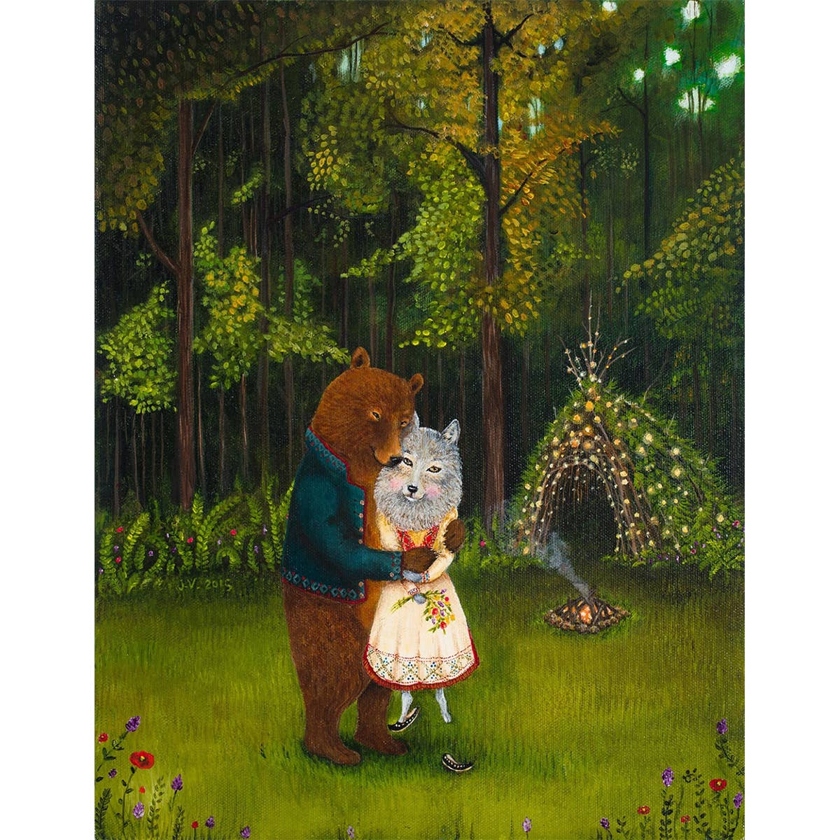 Swept off Her Feet Print