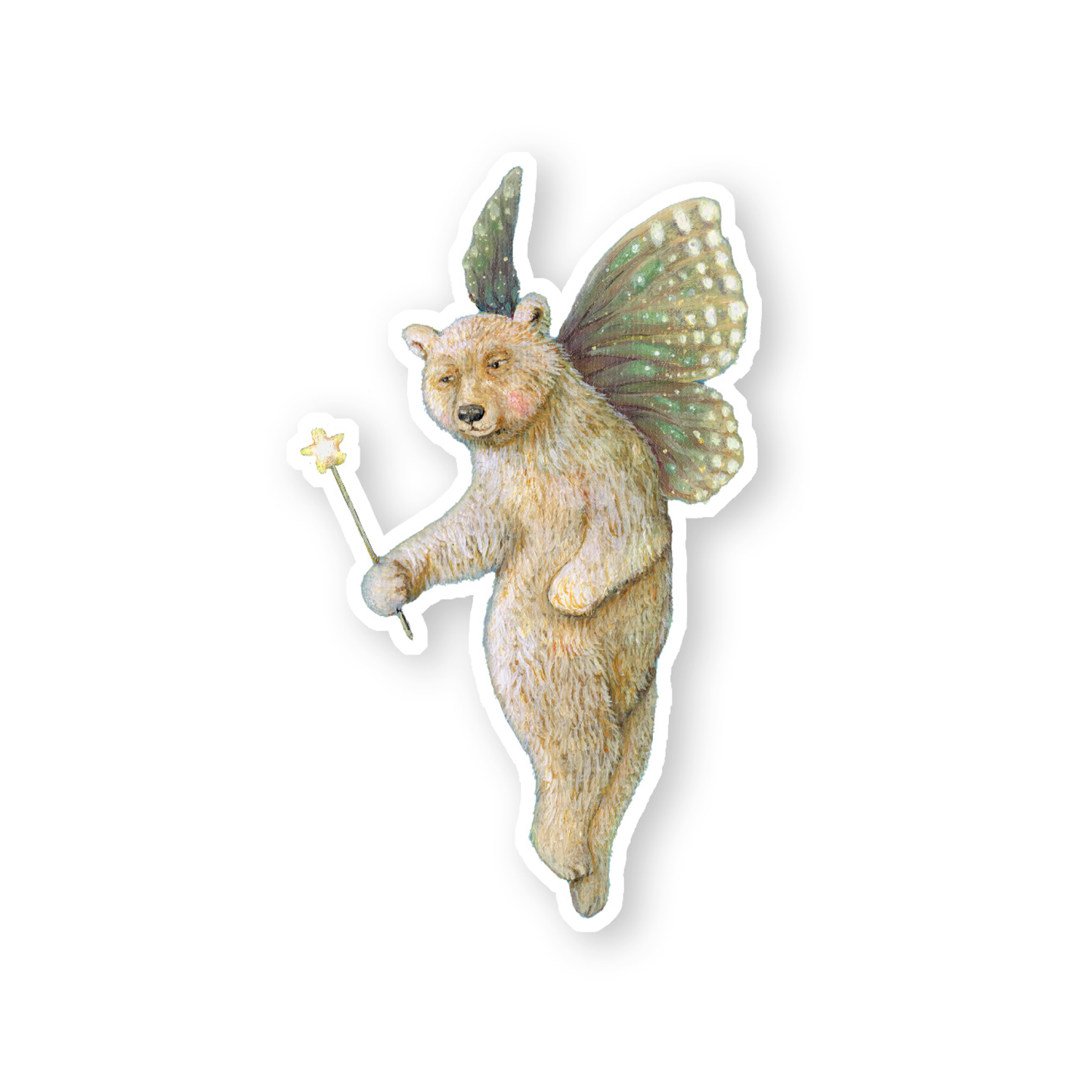 Faerie Bear Vinyl Sticker