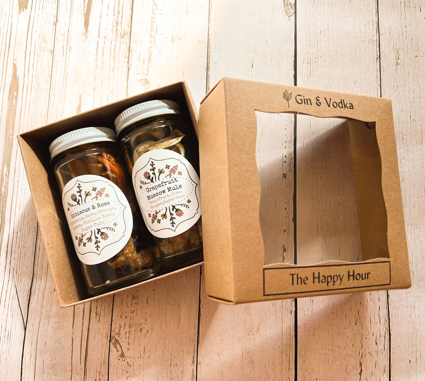 The Happy Hour Gin & Vodka Mini Cocktail Kit