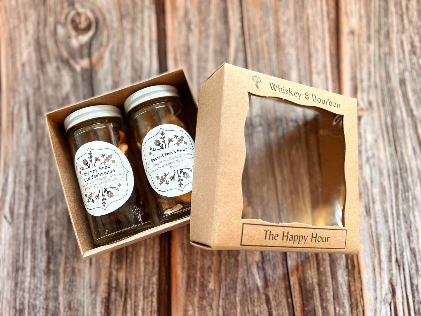 The Happy Hour Whiskey & Bourbon Mini Cocktail Kit