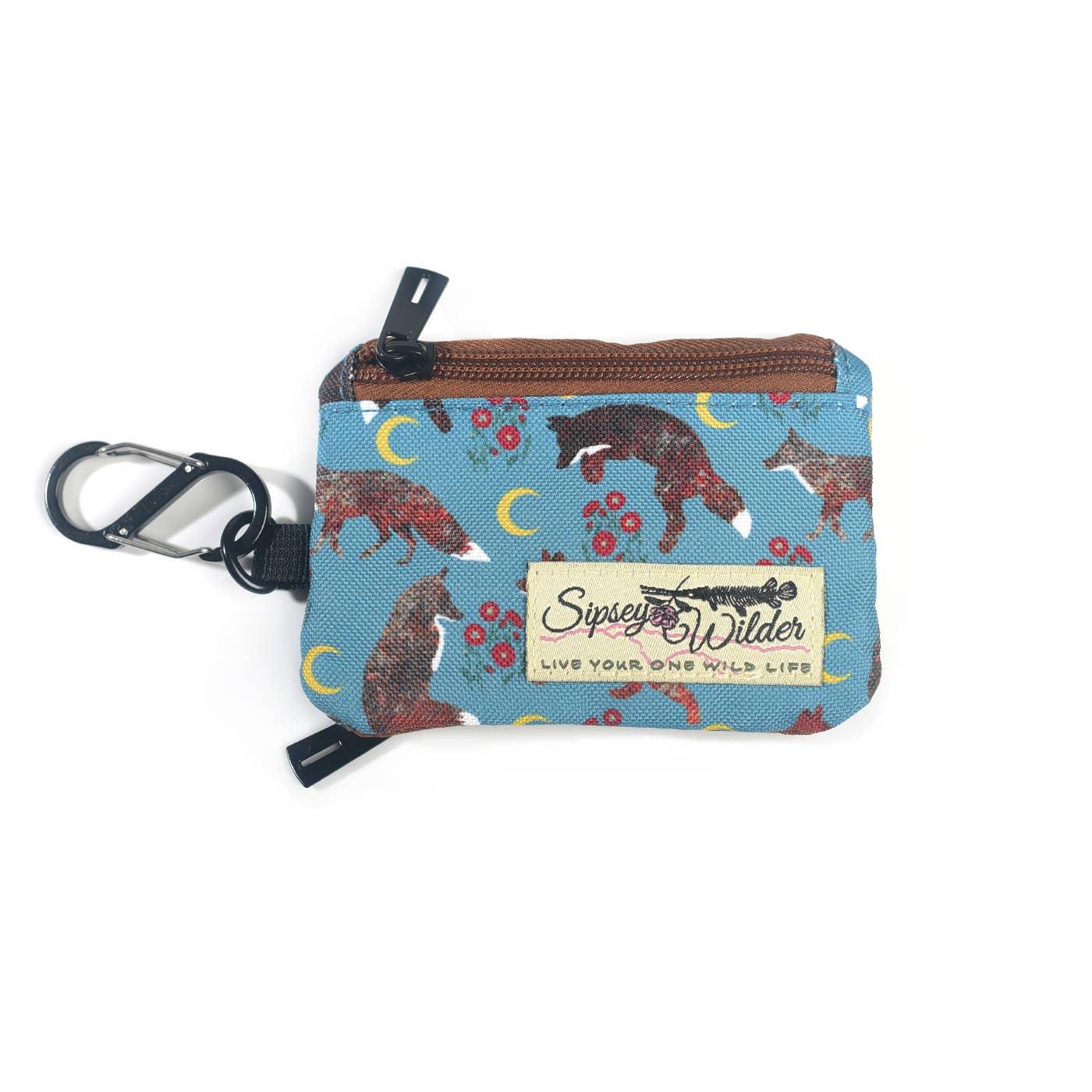 Foxes (Moonlit Frolic) Clip Wallet