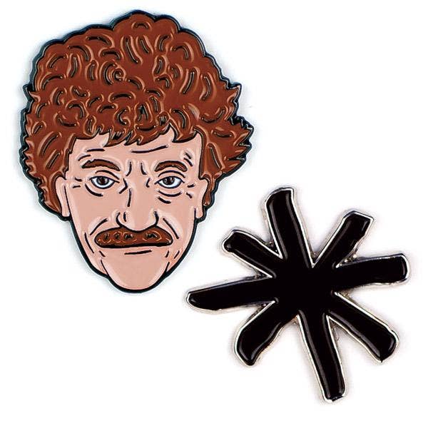 Vonnegut and Asterisk Enamel Pins