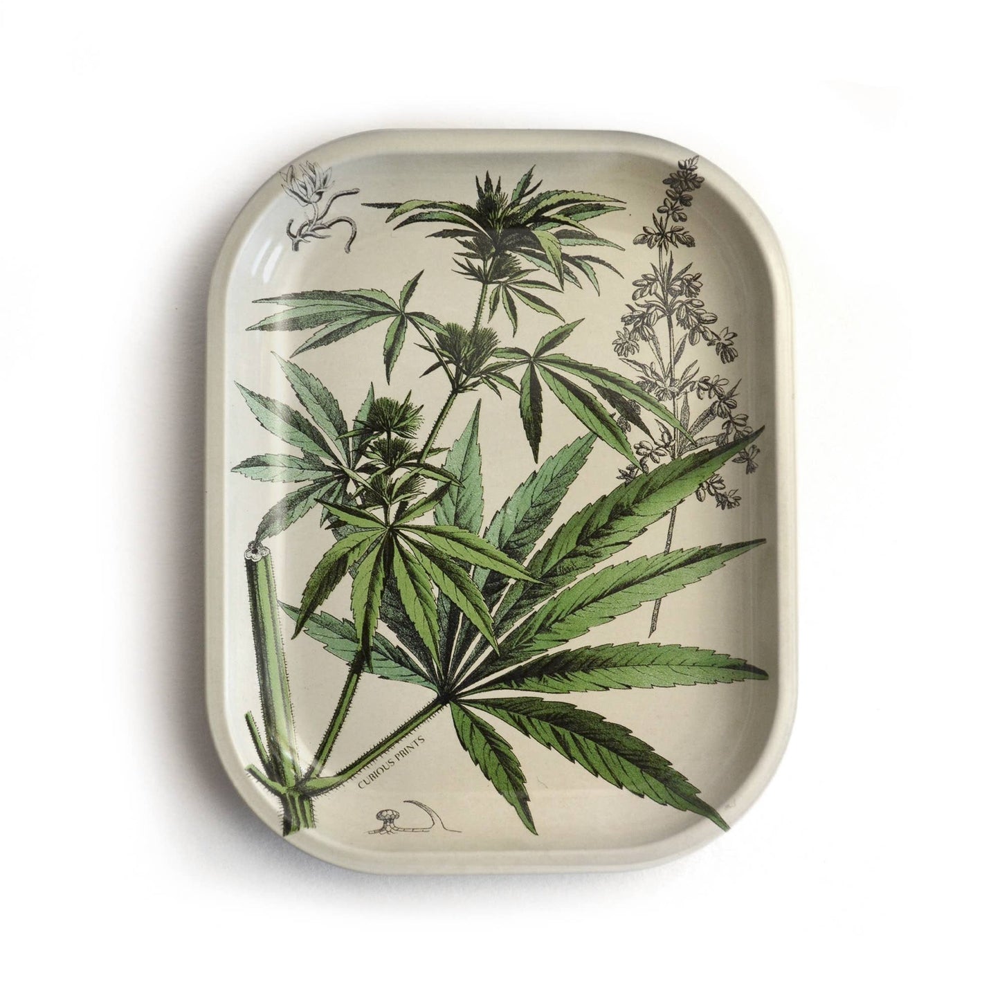 Vintage Cannabis Print Trinket/Rolling Tray