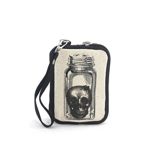 Head in a Jar Vintage Print Wristlet