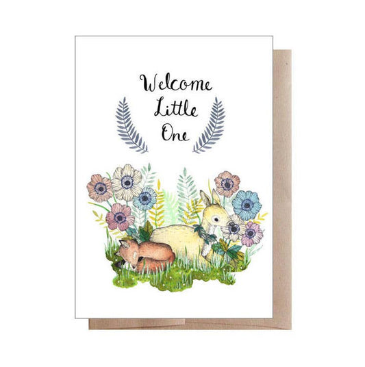 Welcome Little One Greeting Card
