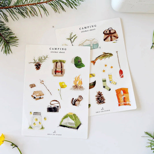 emily lex studio - Camping sticker sheets