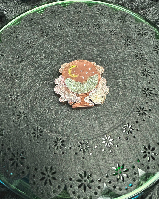 Crystal Ball Chocolate Medallion
