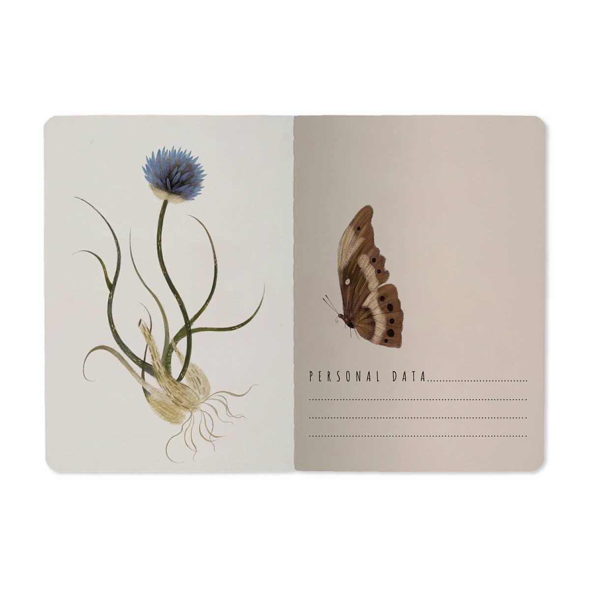 Small Notebook Symmetrical Flora