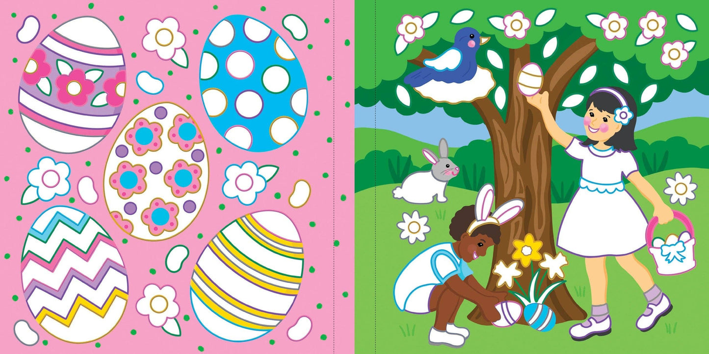 Color-By-Foil Sticker Book - Easter