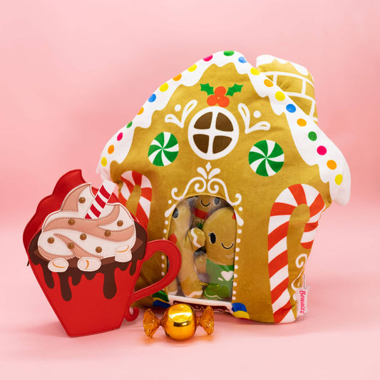 Gingerbread House Plushies Pillow