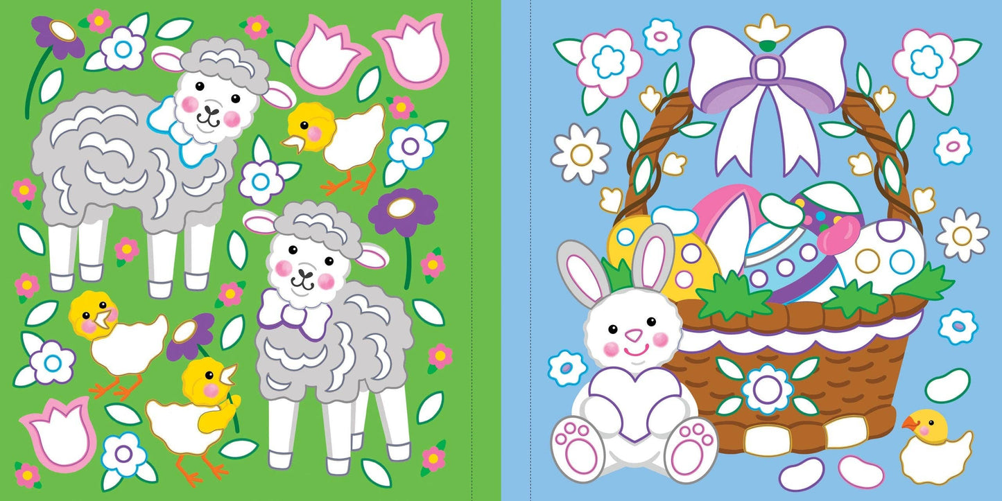 Color-By-Foil Sticker Book - Easter