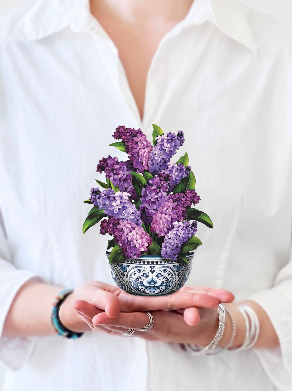 FreshCut Paper LLC - Mini Garden Lilacs  (10 Pop-up Greeting Cards)
