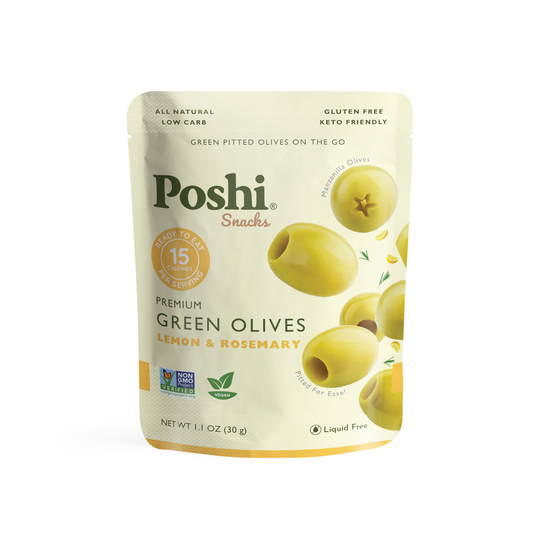 Lemon & Rosemary Pitted Green Olives