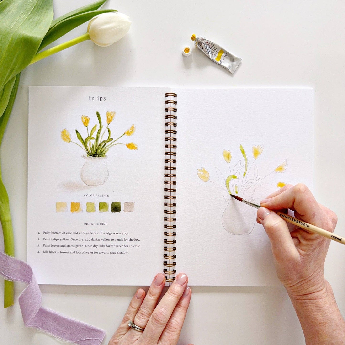 emily lex studio - Spring watercolor workbook