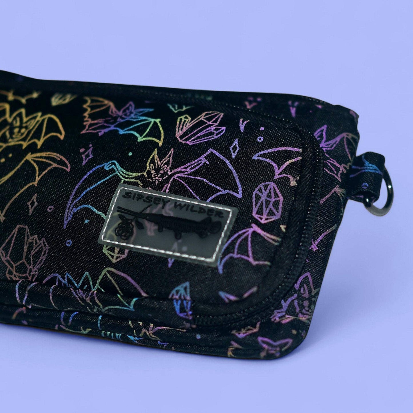 Crystal Cave Bats Venture Wallet 3.0 (Reflective Holographic!): Wallet & Wristlet Only