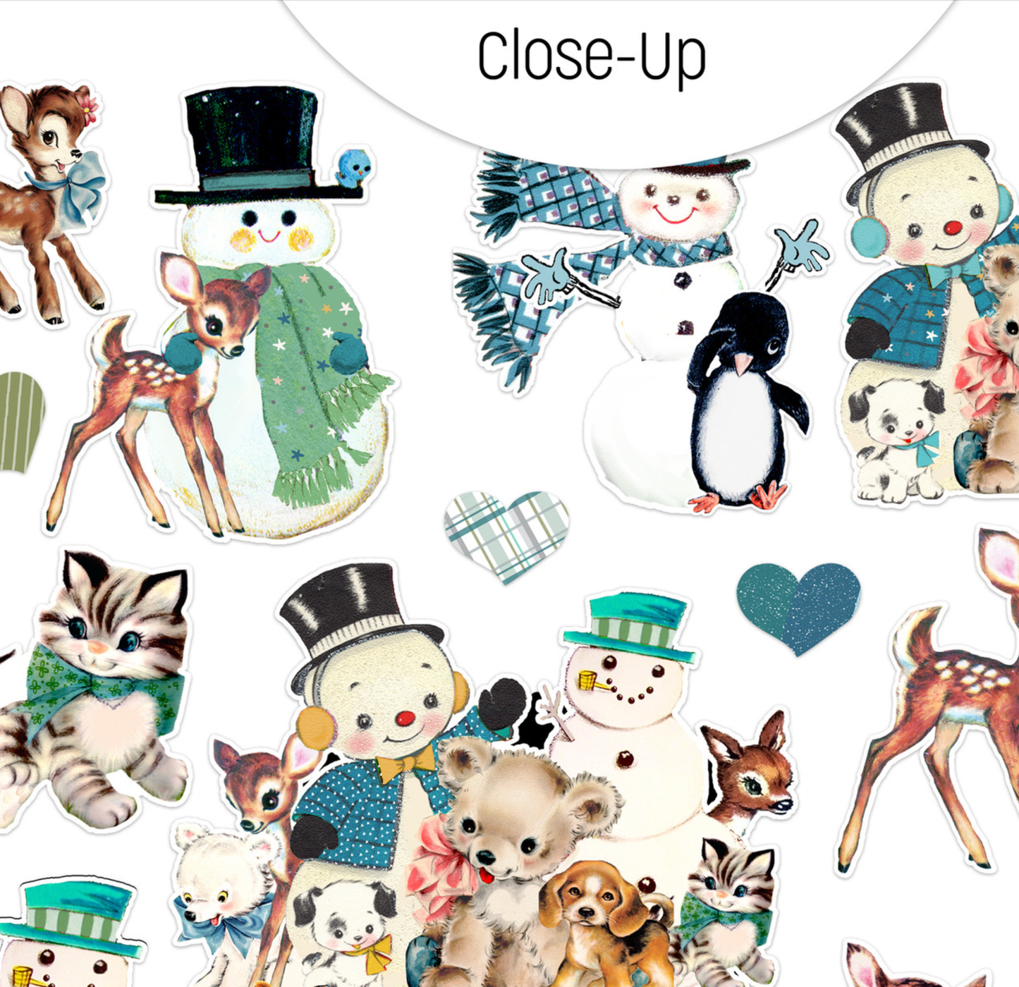 Vintage Snow Friends Ephemera