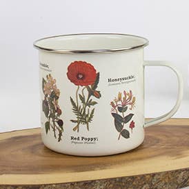 Wild Flowers Enamel Mug