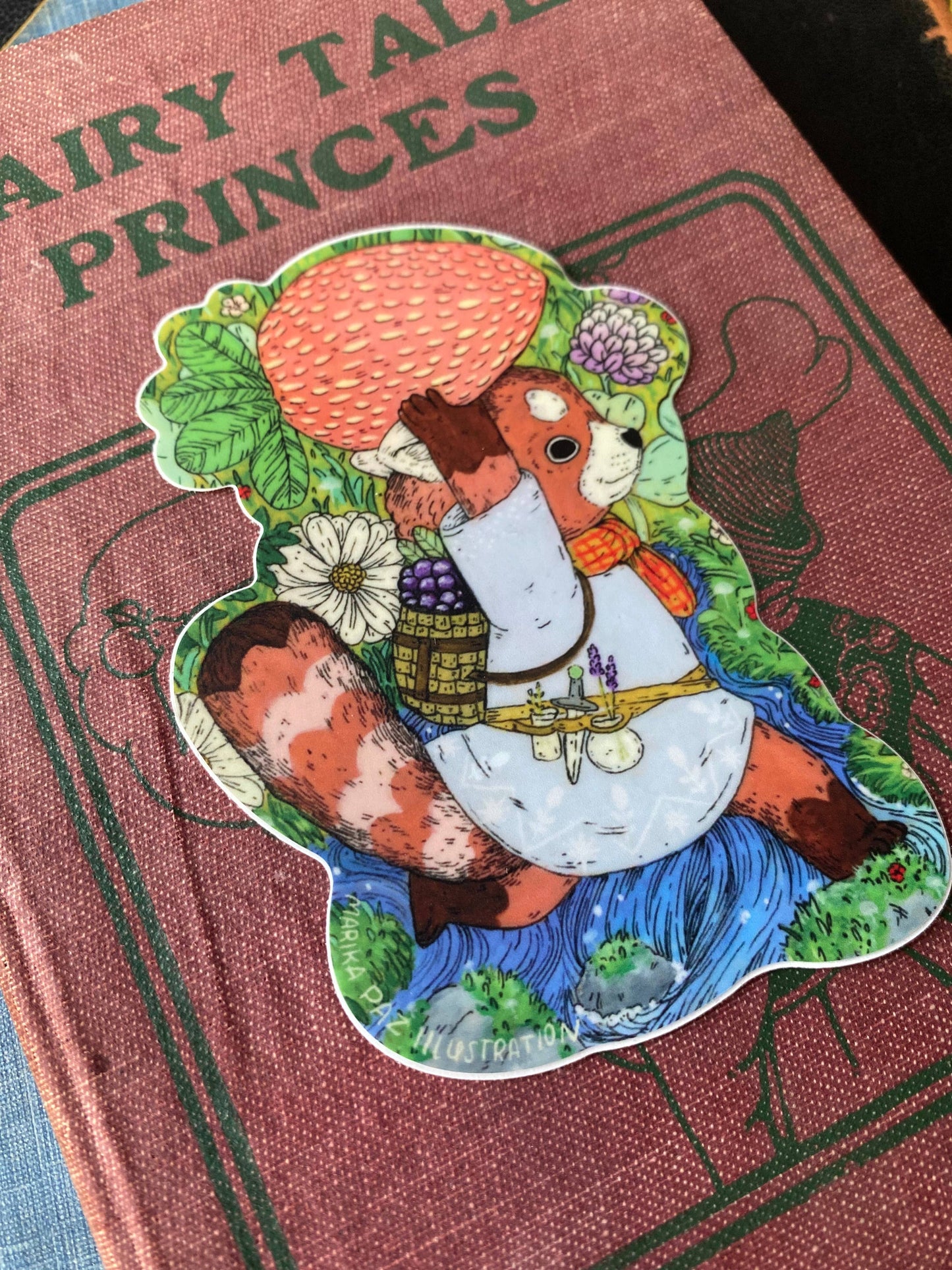Strawberry Forager Sticker