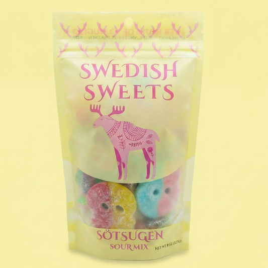 Sour Mix With Bubs Swedish Gummies 1/2lb Bag