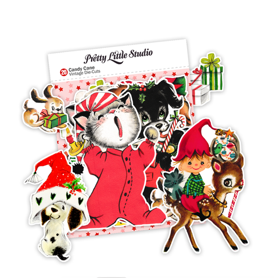 Vintage Candy Cane Christmas Ephemera