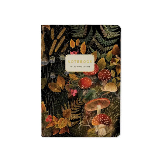 BV by Bruno Visconti - A6 Passport Notebook  - Forest Mushrooms