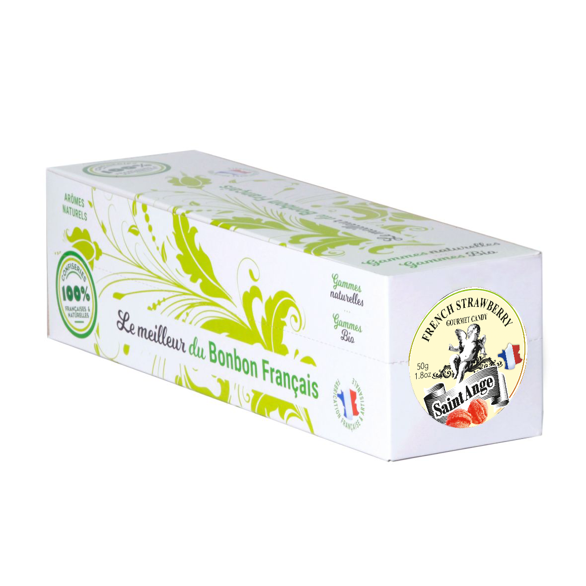 Saint Ange Strawberry - French Gourmet Natural Candy Tin