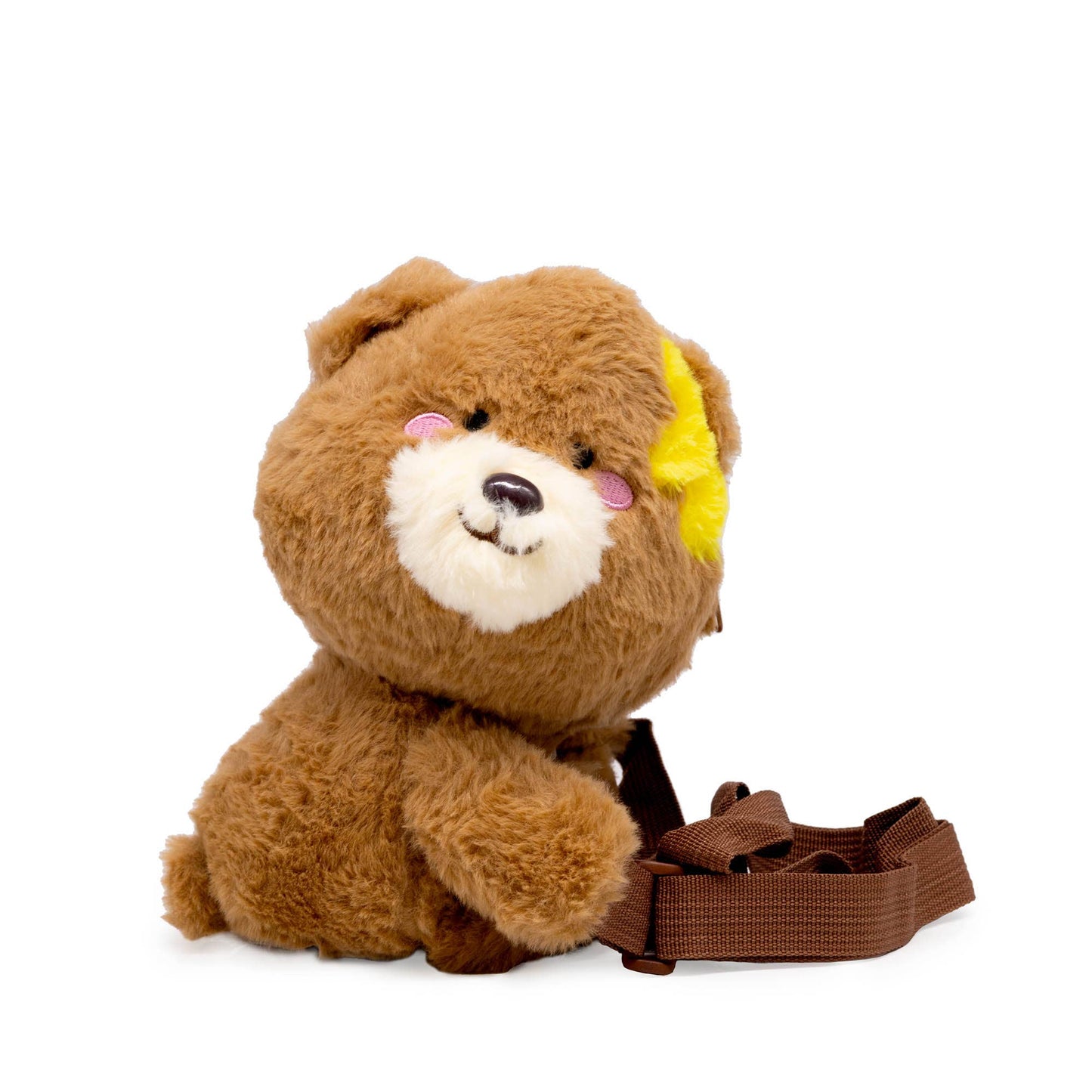 Plush Sling Crossbody Bag - Honey Bear