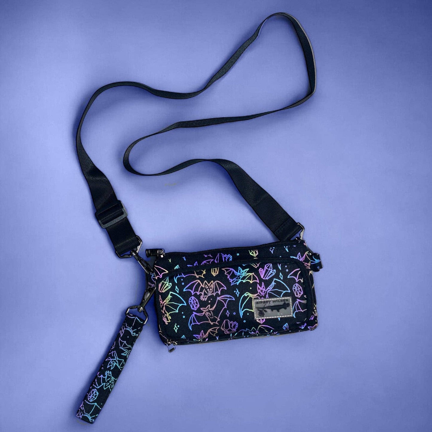 Crystal Cave Bats Venture Wallet 3.0 (Reflective Holographic!): Wallet & Wristlet Only