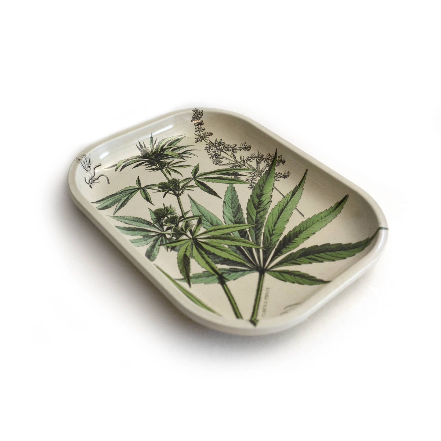 Vintage Cannabis Print Trinket/Rolling Tray