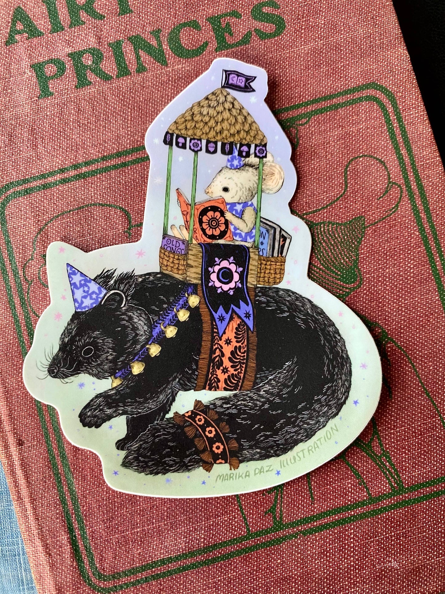 Booksworth and the Binturong Sticker