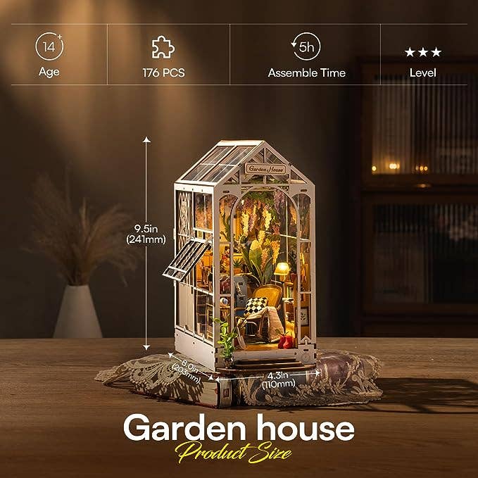 Book Nook Kit Miniature House Garden House